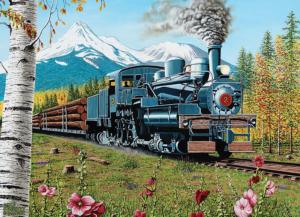 Lumbering Along Train Jigsaw Puzzle By Cobble Hill