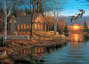 Rest Stop Sunrise / Sunset Jigsaw Puzzle By Cobble Hill