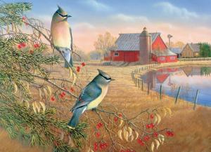 Cedar Waxwings Birds Jigsaw Puzzle By Cobble Hill