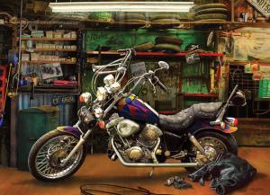 Chopper Motorcycle Jigsaw Puzzle By Cobble Hill
