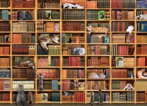 The Cat Library Cats Jigsaw Puzzle By Cobble Hill