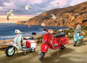 Scooters Seascape / Coastal Living Jigsaw Puzzle By Cobble Hill