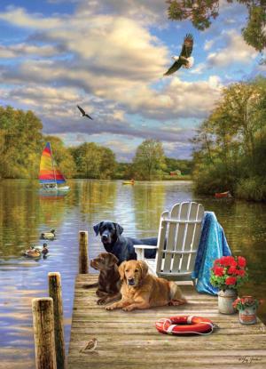 Dog Day Afternoon Lakes / Rivers / Streams Jigsaw Puzzle By Cobble Hill