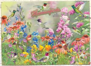 Hummingbirds Flowers Jigsaw Puzzle By Cobble Hill
