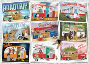 Hitting the Road Travel Jigsaw Puzzle By Cobble Hill