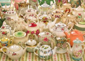 Teapots Too Food and Drink Jigsaw Puzzle By Cobble Hill