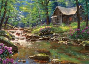 Fishing Cabin Cottage / Cabin Jigsaw Puzzle By Cobble Hill