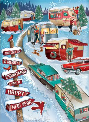 Christmas Campers Christmas Jigsaw Puzzle By Cobble Hill