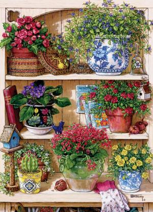 Flower Cupboard Garden Jigsaw Puzzle By Cobble Hill