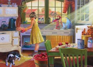 Apple Pie Kitchen - Scratch and Dent Nostalgic & Retro Jigsaw Puzzle By Cobble Hill