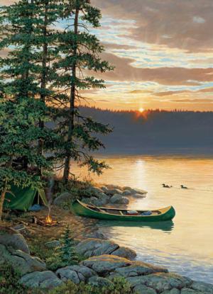 Canoe Lake Sunrise / Sunset Jigsaw Puzzle By Cobble Hill