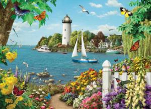 By the Bay Flowers Jigsaw Puzzle By Cobble Hill