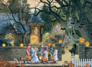 SunsOut 500 piece puzzle NEW ONE HALLOWEEN NIGHT by CHERYL BARTLEY 