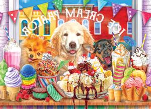 Color Palette - Ice Cream Parlor Pups Dessert & Sweets Jigsaw Puzzle By RoseArt
