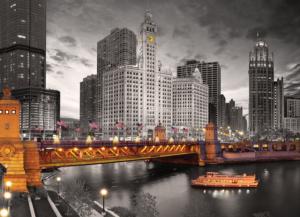 Chicago - Michigan Avenue Cities Jigsaw Puzzle By Eurographics