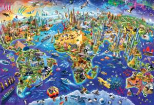 Crazy World Maps & Geography Jigsaw Puzzle By Eurographics