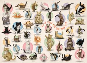 Yoga Kittens Collage Large Piece By Eurographics