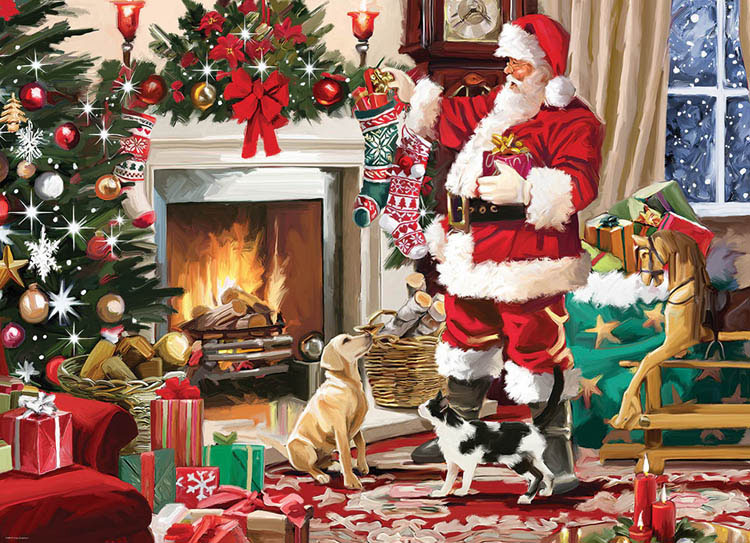 Santa's Best Friend Christmas Jigsaw Puzzle By Eurographics