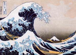 Great Wave off Kanagawa Asian Art Lenticular Puzzle By Eurographics