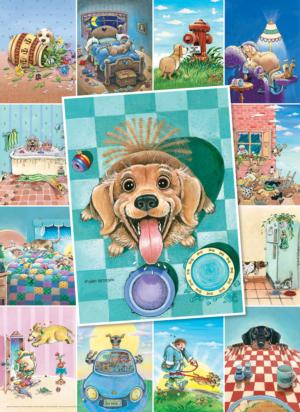 Dog's Life Graphics / Illustration Large Piece By Eurographics