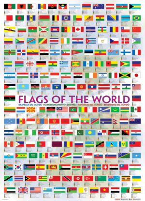 Flags of the World 2008 Maps & Geography Jigsaw Puzzle By Eurographics