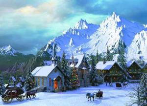 Rocky Mountain Christmas Christmas Jigsaw Puzzle By Eurographics