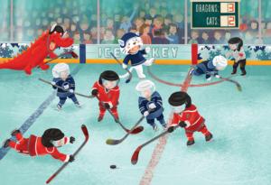 Junior League Hockey Children's Cartoon Children's Puzzles By Eurographics
