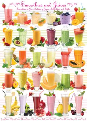 Smoothies & Juices Fruit & Vegetable Jigsaw Puzzle By Eurographics