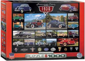 American Cars of the 1930's Nostalgic / Retro Jigsaw Puzzle By Eurographics