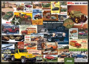 Jeep Advertising Collection Nostalgic / Retro Impossible Puzzle By Eurographics
