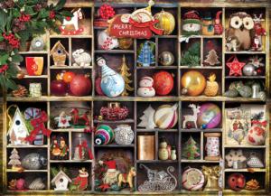 Christmas Ornaments Pattern / Assortment Jigsaw Puzzle By Eurographics