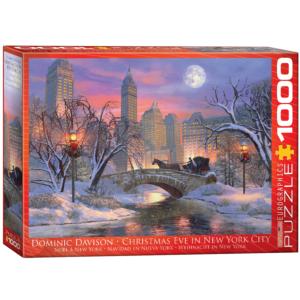Christmas Eve in New York City Lakes / Rivers / Streams Jigsaw Puzzle By Eurographics
