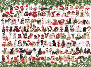 Holiday Dogs Collage Impossible Puzzle By Eurographics