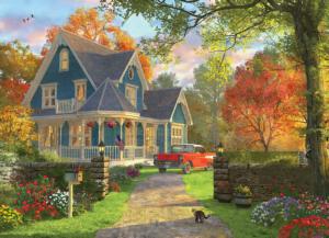 The Blue Country House Jigsaw Puzzle By Eurographics
