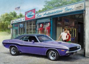 Plum Crazy Challenger - Scratch and Dent Nostalgic & Retro Jigsaw Puzzle By Eurographics