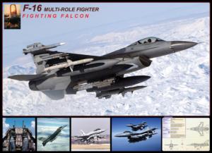 F-16 Fighting Falcon Military / Warfare Jigsaw Puzzle By Eurographics