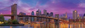 Brooklyn Bridge, New York New York Panoramic Puzzle By Eurographics