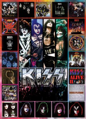KISS The Albums - Scratch and Dent Collage Jigsaw Puzzle By Eurographics
