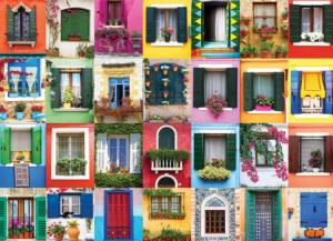 Mediterranean Windows Pattern & Geometric Jigsaw Puzzle By Eurographics