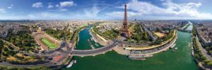 Paris France Paris Panoramic Puzzle By Eurographics