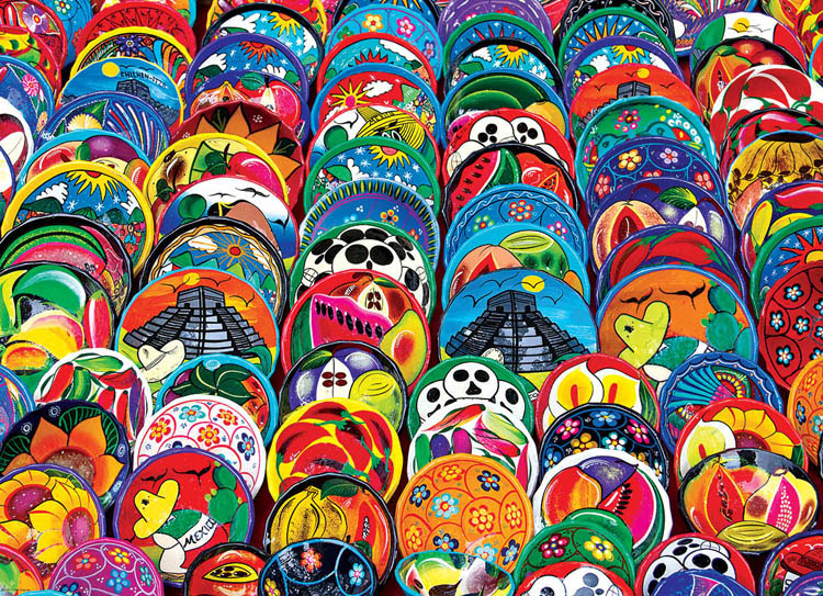 Mexican Ceramic Plates Mexico Jigsaw Puzzle By Eurographics