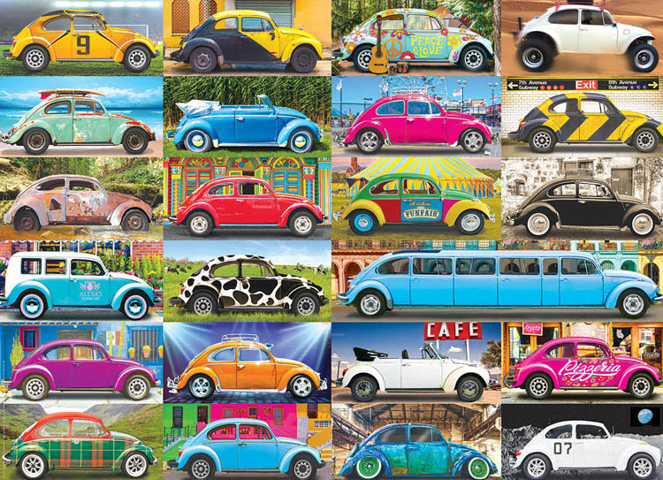 VW Beetle Gone Places Cars Jigsaw Puzzle By Eurographics