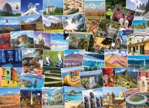 Globetrotter South America Collage Impossible Puzzle By Eurographics
