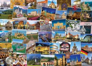 Eurographics Puzzle Globetrotter World  0751 Weltreisender 1000 Teile Neu OVP 