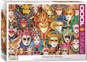Venetian Masks Collage Impossible Puzzle By Eurographics