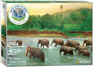 Rainforest Elephants Jigsaw Puzzle By Eurographics