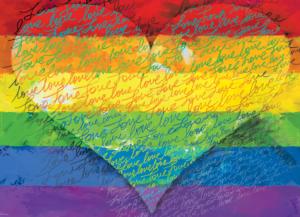 Love & Pride! - Scratch and Dent Rainbow & Gradient Jigsaw Puzzle By Eurographics