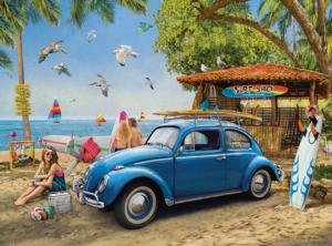 VW Beetle Surf Shack Cars Jigsaw Puzzle By Eurographics