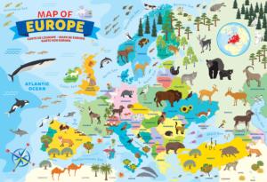 Illustrated Map of Europe Maps & Geography Children's Puzzles By Eurographics