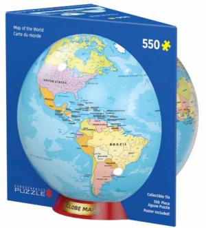 Map of the World  Maps & Geography Tin Packaging By Eurographics